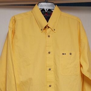 Urgent Gear Men's Yellow Button Down Shirt